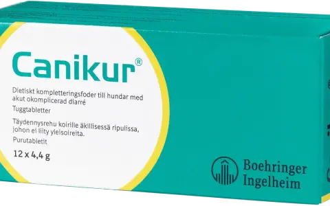 Canikur-tuggtabletter för hundar med akut diarré. Hjälper din hund att må bättre.