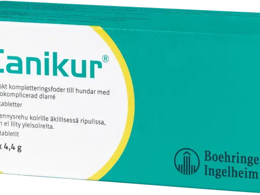 Canikur-tuggtabletter för hundar med akut diarré. Hjälper din hund att må bättre.
