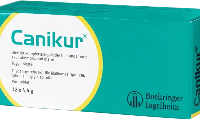 Canikur-tuggtabletter för hundar med akut diarré. Hjälper din hund att må bättre.